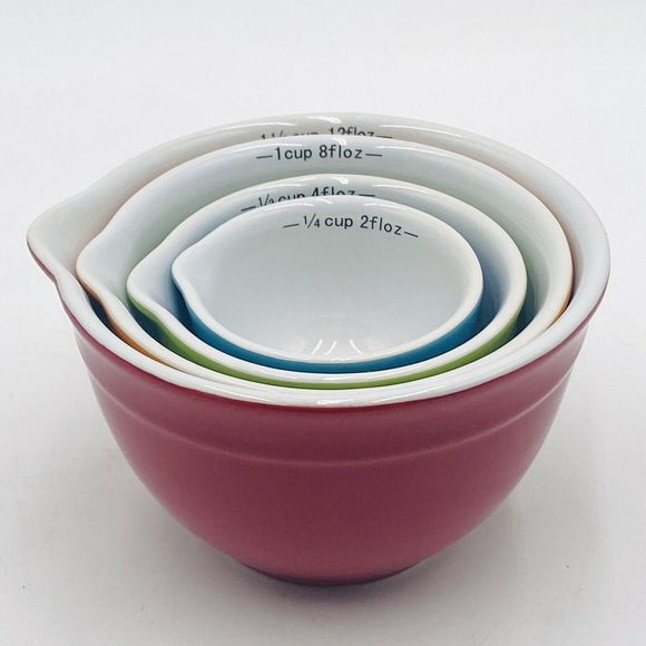 Sandra Lee Ceramic Measuring Cup Set Multicolor with Measuring Spoon Set - Picture 11 of 12
